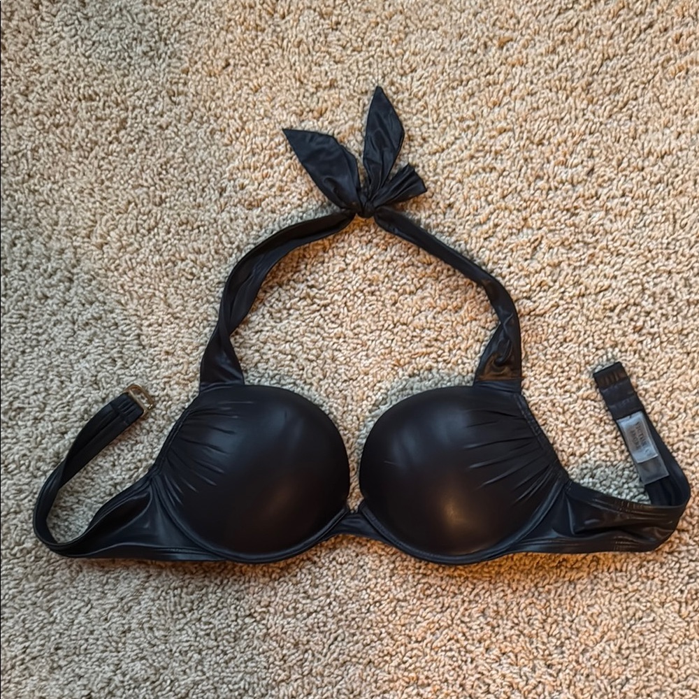 Victoria's Secret Black Underwire Bikini Halter